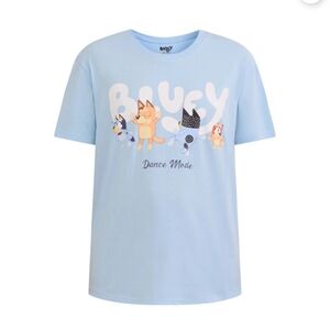 BLUEY Short Sleeve Tee Dance Mode Top Sz XL
